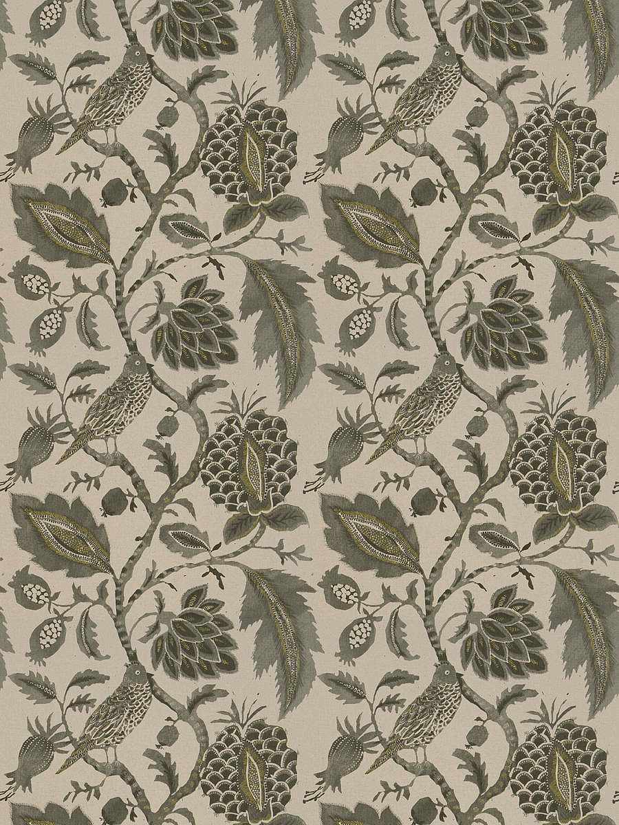 3 Colors Cotton Linen Drapery Upholstery Fabric Floral Navy Blue Black