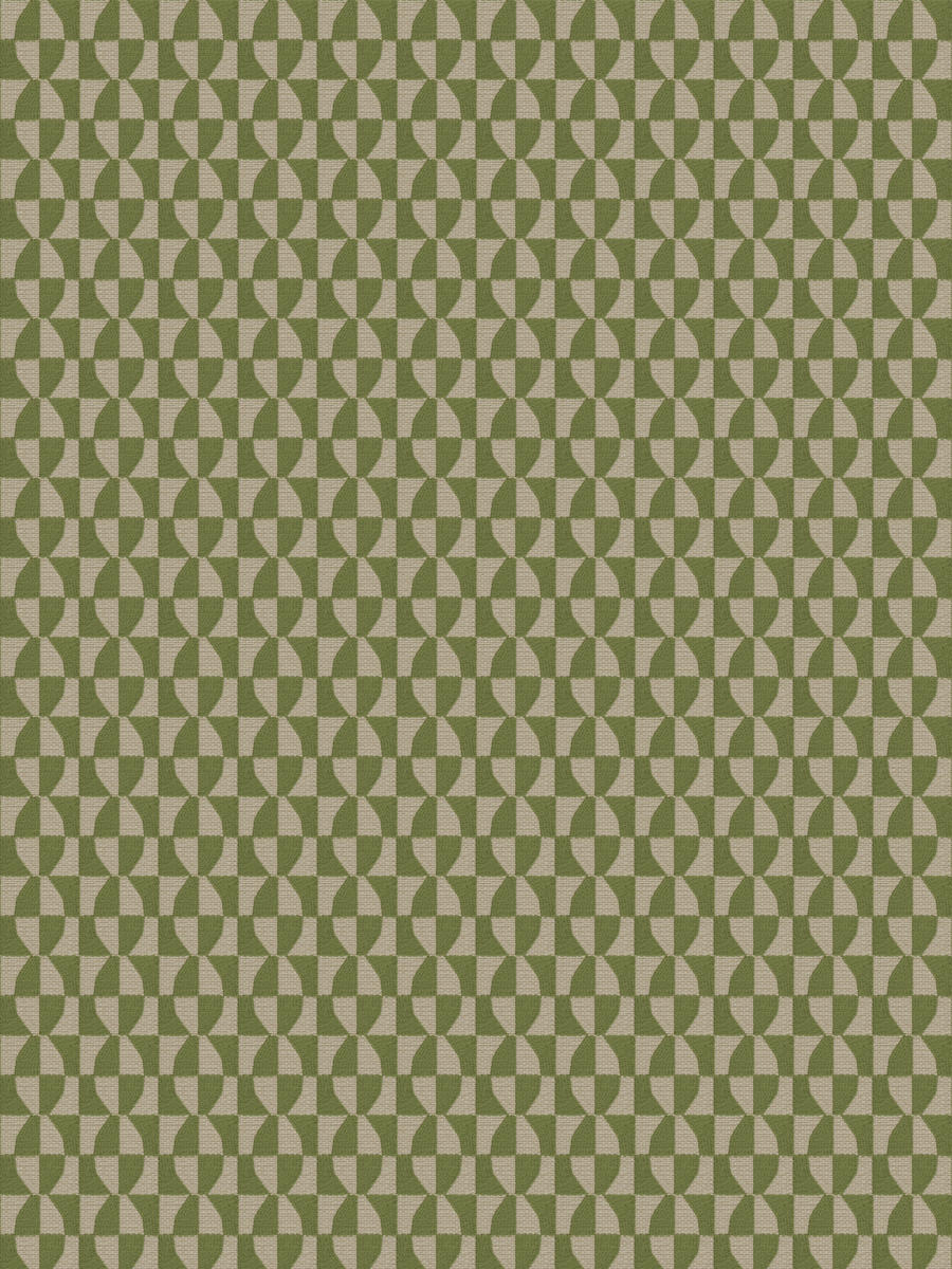 3 Colorways Geometric Mid Century Modern Upholstery Fabric Blue Green Beige
