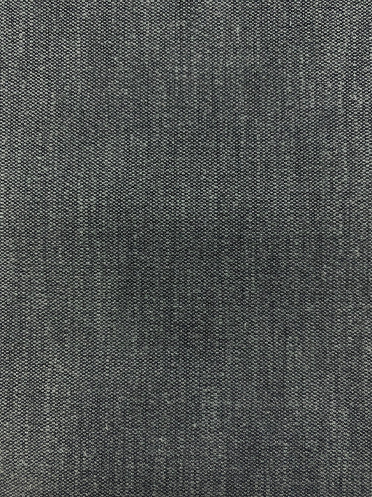 120” Wide Faux Linen Charcoal Grey Drapery Fabric