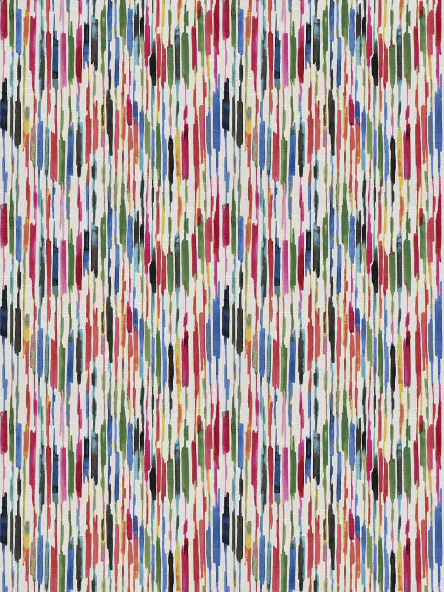 3 Colors Abstract Pink Royal Blue Orange Drapery Upholstery Fabric