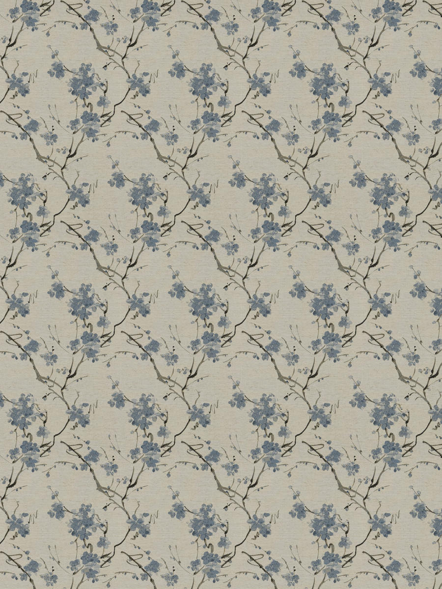 3 Colorways Botanical Upholstery Fabric Blue Green Beige