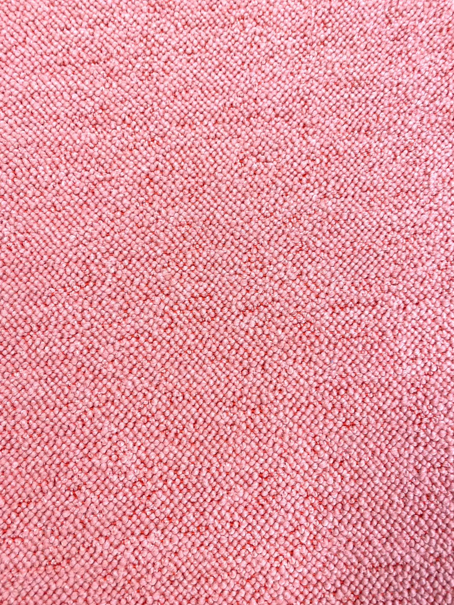 2.5 Yard Designer Orange Pink Wool Boucle MCM Mid Century Modern Water & Stain Resistant Upholstery Fabric WHS 3561